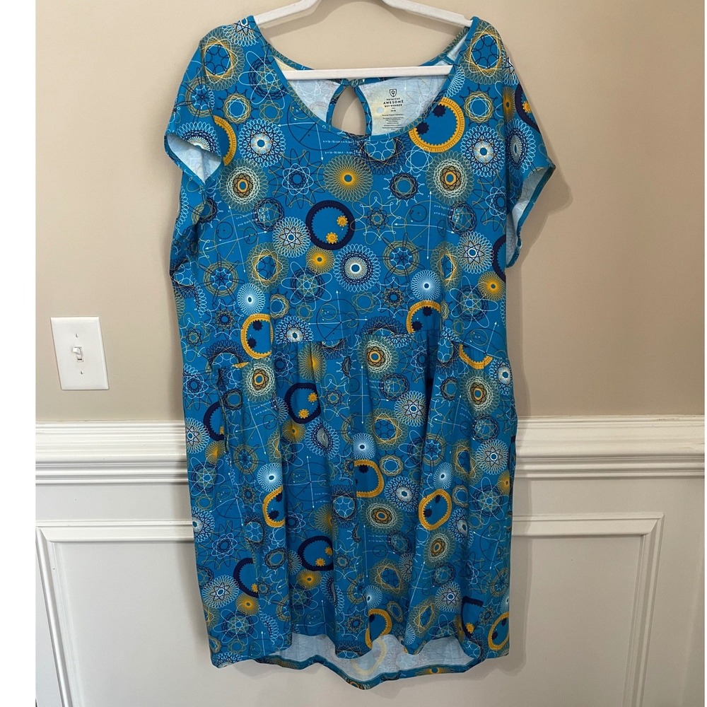 Princess Awesome Size 24-26 Spin Cycle Roulettte Cap Sleeve Dress Math STEM